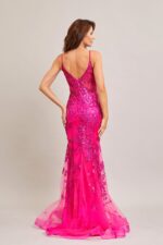 Vestido rosa corte sirena - Image 2