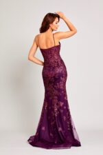 Vestido guinda con escote - Image 3