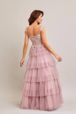 Vestido rosa palo de olanes - Image 4