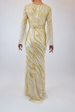 Vestido dorado con estampado tipo de zebra - Image 2